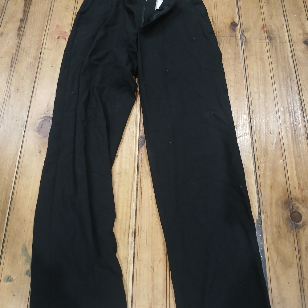 Chaps Boys Size 10 HUSKY black Pants